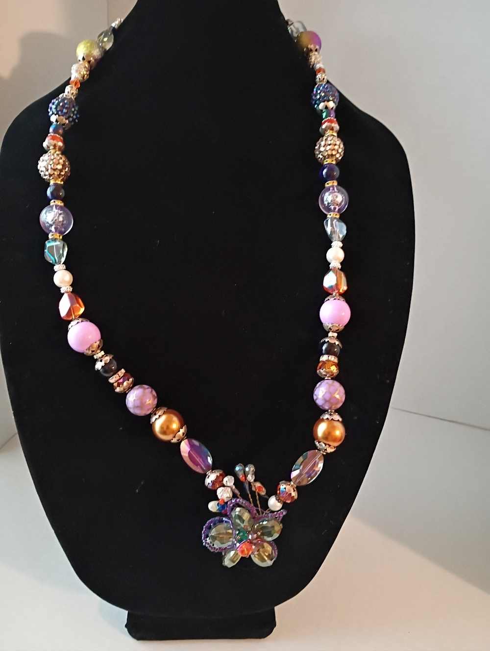 Vintage Signed Holly Yashi Necklace - Spectacular!!!